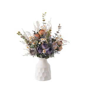 ドライバーンドローズブーケ造花マルチカラー法人ギフトホリデーデコレーションアレンジメントCallaFloral MW57894 - Product Image 6