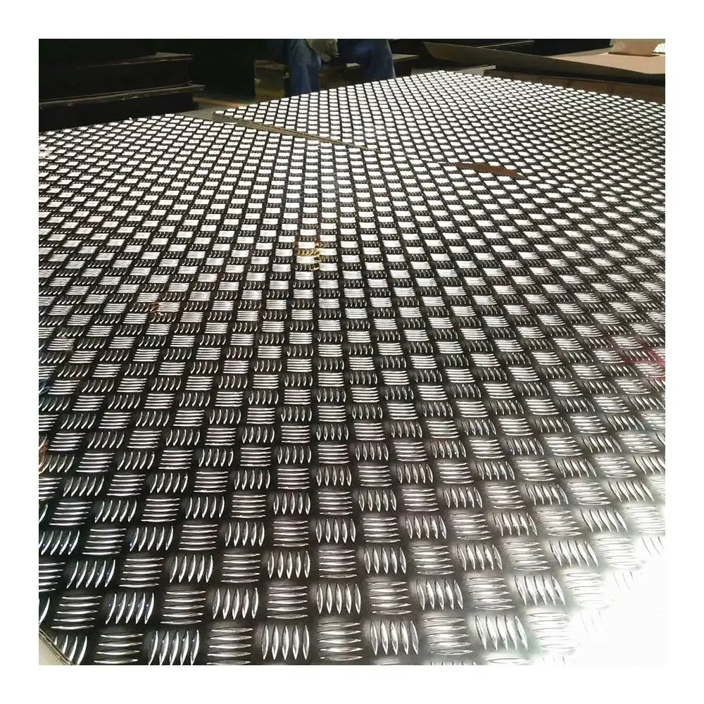 alloy 1100 3003 5052 5754 diamond aluminum tread plate embossed sheet