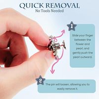 Attaches de taille ajustables pour pantalons et jeans, à dos plat, avec boutons clips, pour femmes, motif floral plaqué, style simple