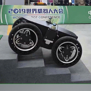 4 Wheeled Robot Car Chassis Aluminum Alloy 5kg Payload Outdoor Platform with Shock Absorption for Educational Use - Product Image 1