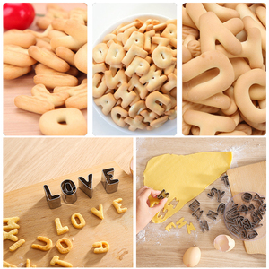 Juego de Cortadores de Galletas de Acero Inoxidable 430 con Letras y Números para Decoración de Pasteles y <span class=keywords><strong>Fondant</strong></span>, Venta Caliente - Product Image 4