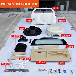 Kit de protection de <span class=keywords><strong>pneu</strong></span> pour hayon, plaque d'immatriculation et porte de secours arrière pour Toyota Land Cruiser Prado 2010-2021 FJ150 - Product Image 4
