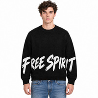 Pull-over en tricot jacquard personnalisé avec logo OEM & ODM pour homme, haut à manches longues, vêtements en tricot pour homme, pull en coton pour homme