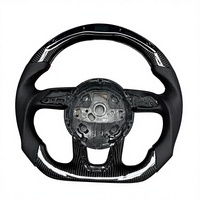 Volant personnalisé en fibre de carbone forgée pour Dodge SRT Hellcat Redeye, garniture en cuir et Alcantara sur mesure