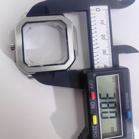 Jam Tangan Mekanik Otomatis Mewah 38mm Casing Baja Tahan Karat Persegi Jarum Bercahaya Tampilan Penunjuk NH35 20mm Baru