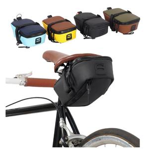 BRIVIGA Sacoche de selle de vélo 0,5L en polyester, sacoche de siège de vélo, pochette de cyclisme, boucle pour feu arrière, pour vélos de route et VTT, sac de rangement - Product Image 1
