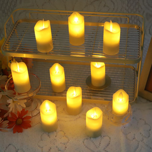 Vela LED con Control Remoto y Llama Realista Parpadeante, Funciona con Pilas, Vela de Pilar sin Llama para Decoración de Bodas, Fiestas y Hogar - Product Image 1