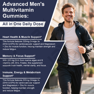 ויטמינים טבעוניים לגברים של JBY OEM ODM, תוסף תזונה בצורת סוכריות גומי למבוגרים, להגברת אנרגיה ובריאות כללית, נוסחה בהתאמה אישית, סיטונאי בכמויות גדולות - Product Image 5