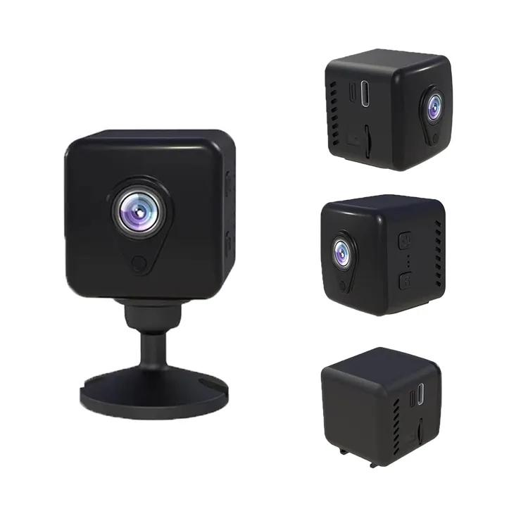 Kamera CCTV Mini kecil A9, WiFi sudut lebar IR penglihatan malam deteksi gerakan Wifi kamera keamanan mini HIDVCAM dasbor nirkabel