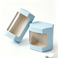 Boîte de présentation en papier d'art imperméable sur mesure OEM avec fenêtre pour l'emballage de jouets et de poupées