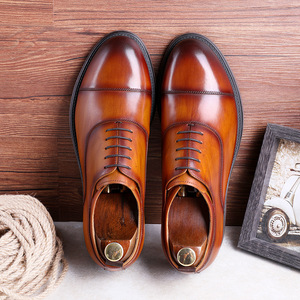 Chaussures de ville et Richelieu en cuir pour hommes, Bottes Chelsea, Chaussures de mariage, Bottes pour hommes, Chaussures brogues pour hommes - Product Image 2