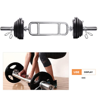 Barre de triceps chromée multi-prise pour musculation en salle de sport – Vente en gros