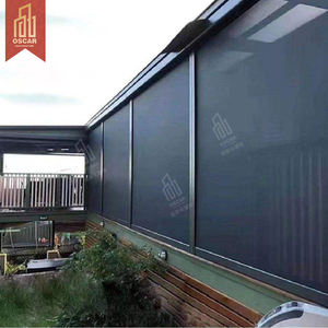 Motorisierte wind dichte Rollläden aus Aluminium legierung mit intelligenter Fernbedienung für einfachen Sonnen-und Wetterschutz im Freien - Product Image 5