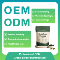 Complément alimentaire naturel de spiruline en poudre, comprimés et capsules de haute qualité, marque privée OEM/ODM, pour le bien-être quotidien du corps