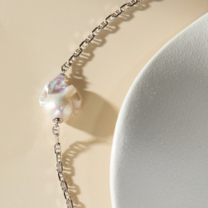 Gelang Mutiara Barok Rantai & Link Perak 925 Trendi Baru <span class=keywords><strong>2026</strong></span> - Product Image 4