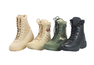 Bottes en cuir de haute qualité pour hommes TSB10, bottes tactiques de combat pour hommes, chaussures d'extérieur pour hommes - Product Image 4