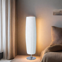Personnalisé Moderne Nordique Table Basse Lampadaire PE Tissu Métal Support LED Dimmable Conception Simple pour Salon AC Alimentation