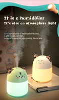 Humidifier Lovely Animal 250ML Ultrasonic Cute Pet Air Humidifier Purifier USB Humidifier