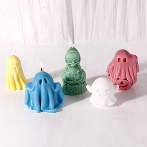 Halloween Ghost Pumpkin Silicone Mold For DIY Candles Plaster Soap Home Decor Mold Customizable Shape - Product Image 4