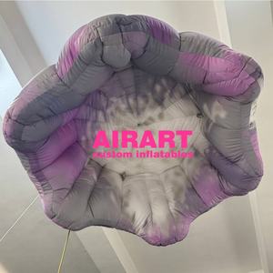 Fleur funéraire géante réaliste gonflable, ballon de gloire du matin gonflable pour la décoration d'événements et de scènes - Product Image 2