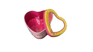 OEM Factory Heart-Shaped Gift <strong>Tin</strong> Boxes PVC Window Lid Recyclable Food <strong>Tin</strong> Can <strong>Cake</strong> Stickers Pencil Chocolate <strong>Storage</strong> Square - Product Image 3