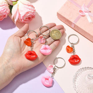 Joyería de Boca con Labios Rojos Sexys, Colgante de Moda Personalizado, Pendientes, Collar, Llavero, Plástico 3D Duradero - Product Image 3