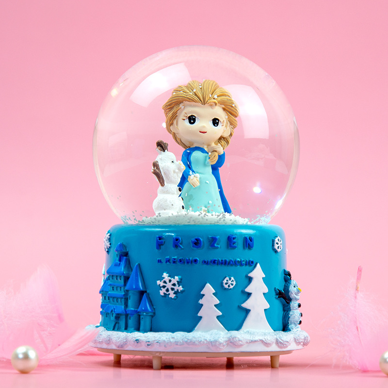 2022 оптовая цена романтический хрустальный шар карусель музыкальная шкатулка Оригинальный Новый Замок принцессы хрустальный шар музыкальная шкатулка