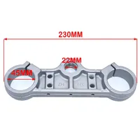 Placa de Amortiguación de 45MM-48MM, Dispositivo de Dirección Superior e Inferior para Motocicleta, Abrazadera de Manillar de 22MM 7/8\", Amortiguador Invertido