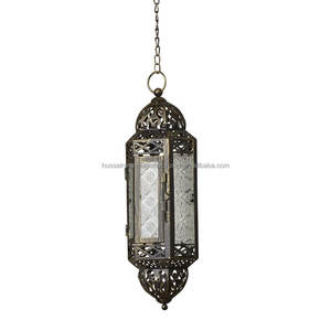 โคมไฟแขวนโลหะสไตล์โมร็อกโกพร้อมกรอบเหล็กทำมือตกแต่งบ้าน - Product Image 1