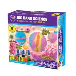 Bộ Sản Phẩm Bom Tắm Thủ Công BIG BANG SCIENCE, Bộ Dụng Cụ Tự Làm Bom Tắm Có Ga Hữu Cơ Cho Trẻ Em