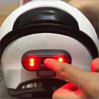 Feu arrière de sécurité pour casque de moto, clignotant, rechargeable, étanche, à LED