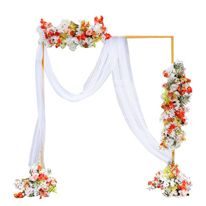 Nouvelle décoration de fond de scène, porte en fer, <span class=keywords><strong>arche</strong></span> dorée, support à fleurs, cadre télescopique pour mariage, <span class=keywords><strong>arche</strong></span> de mariage - Product Image 5