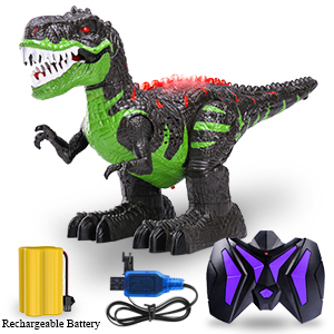Vente en gros de dinosaures télécommandés en plastique 2,4 GHz 8 canaux avec lumière et son - Product Image 3