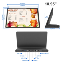 Tablette Android horizontale en forme de L pour menu de table de restaurant, PoE, pour commande sur table et publicité numérique