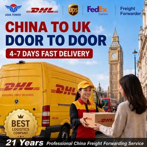 Fret aérien express <span class=keywords><strong>DHL</strong></span> UPS pas cher de Chine vers le Royaume-Uni |   Livraison porte à porte en 3 à 7 jours DDP |   Transitaire et agent maritime Amazon FBA - Product Image 1