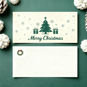 Kartu Ucapan Terima Kasih Hari Natal DIY kreatif gaya Instagram kartu bisnis lipat buatan tangan pesan berkat liburan untuk Natal - Product Image 2