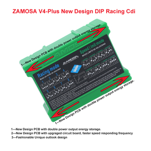 ZAMOSA Interruptor DIP de Carreras de Motos, Versión Mejorada, Desarrollado Exclusivamente, Cdi, 4 Pines, <span class=keywords><strong>C100</strong></span> <span class=keywords><strong>WAVE</strong></span>, 110 CC - Product Image 6