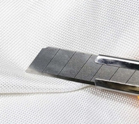 Tissu tricoté en Para-Aramide à très haut poids moléculaire, résistant à l'abrasion, aux coupures, aux acides, aux alcalis et au feu, double face, 220 g/m², pour tentes et vêtements de travail