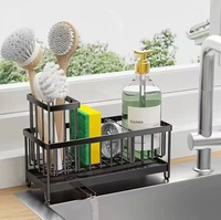 Support de rangement pour évier de cuisine en gros, porte-éponge, porte-brosse à vaisselle, organisateur de comptoir pour évier, accessoires d'évier de cuisine