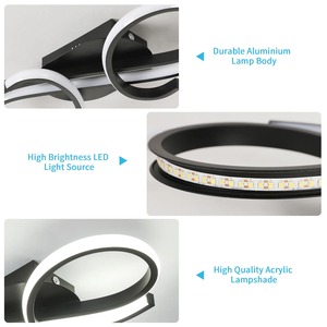 Đèn cho nhà trần điều khiển từ xa thiết kế trong nhà trang trí Hiện Đại Đồ đạc đèn chùm LED Đèn trần - Product Image 4