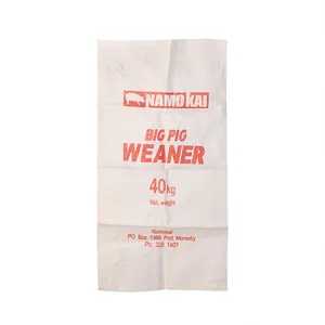 Factory Wholesale Plastic PP Woven Rice Flour Feed Grain Packaging Bag