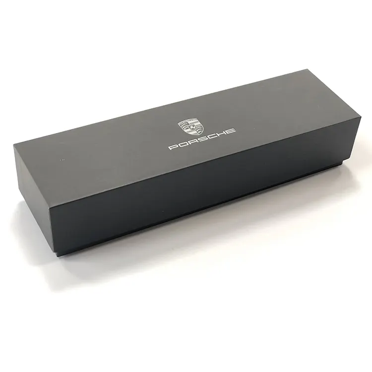 Factory Wholesale Black Luxury Custom Logo Printing Rigid Cardboard Paper Gift Packaging Pen Box