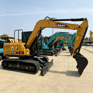 Excavadora de cadenas SY75C de 7 toneladas, modelo 2023, cucharón de 0.28m, excavadora hidráulica con 43kW de potencia y alta eficiencia, suministro de fábrica - Product Image 4
