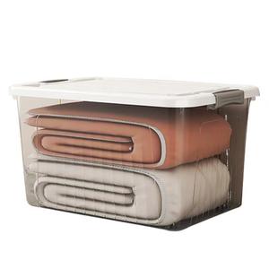 Transparent Clothing Organizer Rectangle 50L 60L Standing Type Home <b>Storage</b> <b>Box</b> For Clothes Toys Books Snacks - Product Image 5