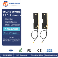 Antenne FPC adhésive 4G à gain élevé 8dBi polarisée verticalement 50 Ohm VSWR 1.5 max pour LoRa LPWAN avec câble connecteur personnalisé