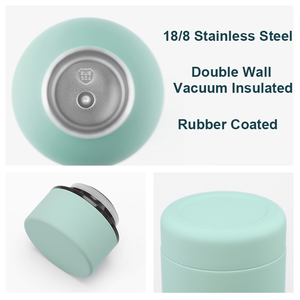 Borraccia Sportiva in Acciaio Inossidabile con Finitura Soft Touch, Bottiglia d'Acqua Isolata Sottovuoto con Rivestimento in Gomma Opaca - Product Image 4