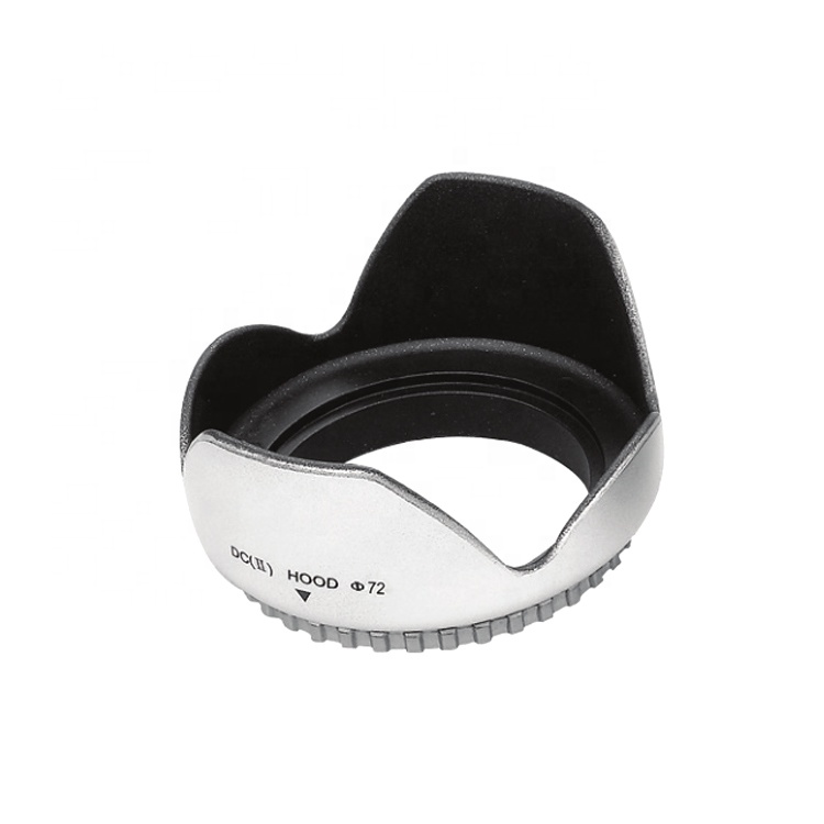 49mm To 77mm Plastic Flower Petal Shaped Camera Lens Hood