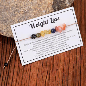 Bracelet en perles <span class=keywords><strong>de</strong></span> quartz géométrique minimaliste fait à la main, chakra, cristal, <span class=keywords><strong>yoga</strong></span>, méditation, pierre, corde, anxiété, inspiration, tendance, fête - Product Image 4
