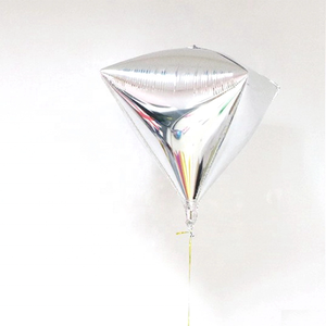 Ballon en feuille 4D <span class=keywords><strong>de</strong></span> 24 pouces, ballons en feuille en forme d'anneau <span class=keywords><strong>de</strong></span> <span class=keywords><strong>diamant</strong></span>, ballons triangulaires - Product Image 4