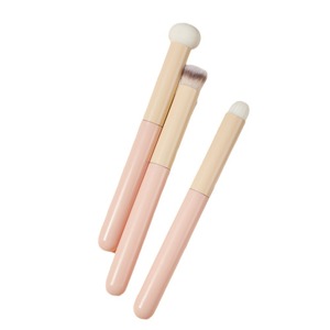 Benutzer definierte Logo grün rosa Concealer Make-up Pinsel gedämpfte Brot Form Schwamm Pilz Schwindel Farbstoff Lippen Lidschatten Pinsel Set - Product Image 5